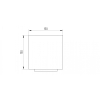 Gong LX Targets kwadrat 150x150 HARDOX niemalowane