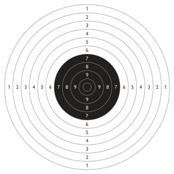 Tarcza strzelecka Psp Lux - TS-2 - 10 szt.