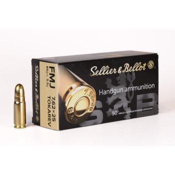 Amunicja S&B 7,62x25 FMJ 5,5g