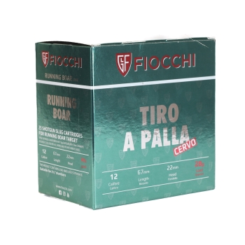 Nabój kul. Fiocchi Tiro Pala Cervo 12/70 Slug 28g