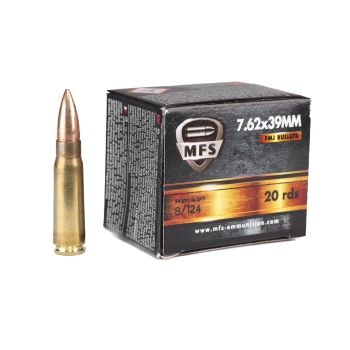 Amunicja MFS 7,62x39 FMJ 8g