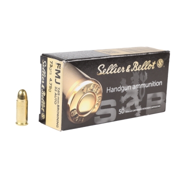 Amunicja S&B 7,65 Browning FMJ 4,75g