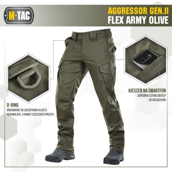 Spodnie M-TAC Aggressor Gen. II Army Olive 28/30