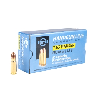 Amunicja PRVI Partizan 7,63 Mauser 5.5g/85gr