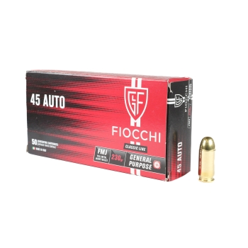 Amunicja Fiocchi 45ACP FMJ 15g