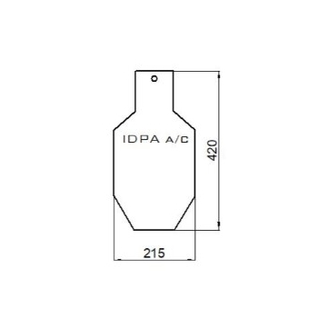 Cel stalowy MTS Drill Plate mini IDPA AC