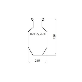 Cel stalowy IDPA a/c
