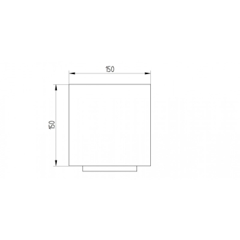 Gong LX Targets kwadrat 150x150 HARDOX niemalowane